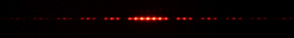 Diffraction pattern from four slits